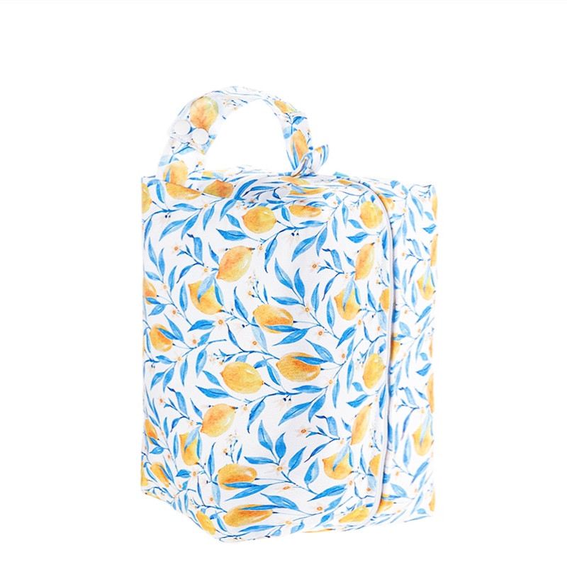 Water Proof Diaper pods Wet Bag Lemon Design